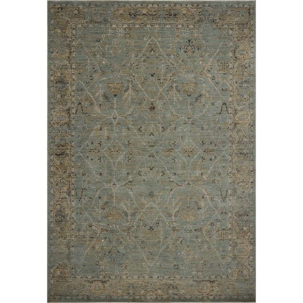 Tapis Briar BRR-02 Loloi, Aqua/Olive
