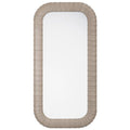Petit miroir cuir Beretta, Beige