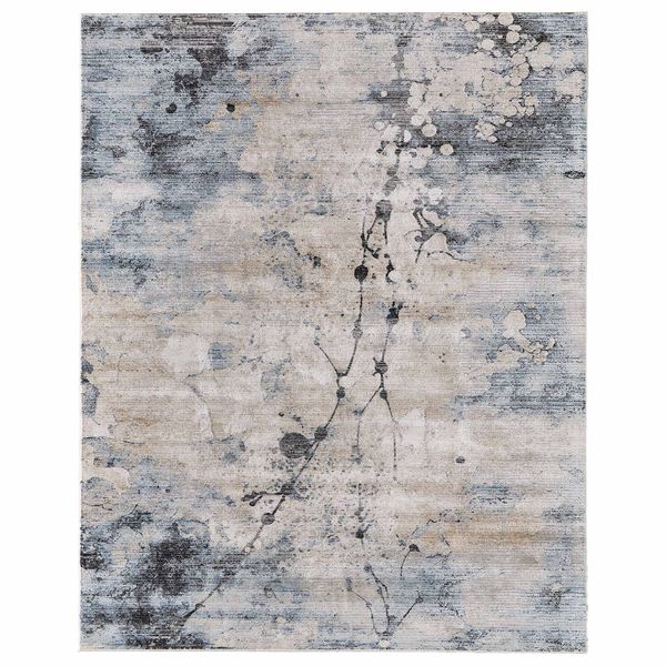 Tapis Sonora 39U9F Feizy, Bleu/Beige