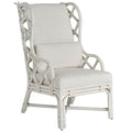 Fauteuil ¨¤ Accoudoirs Santa Rosa, Rotin Blanc