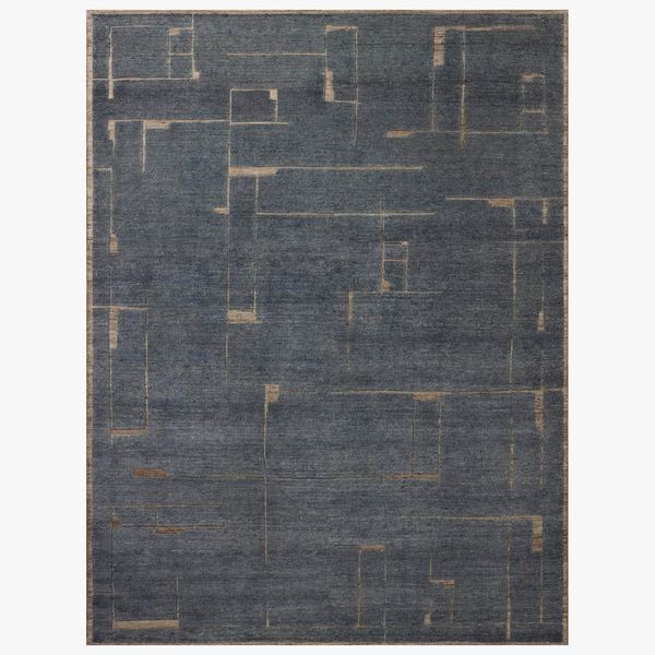 Tapis Beckham BEC-03 Loloi, Bouleau/Jean