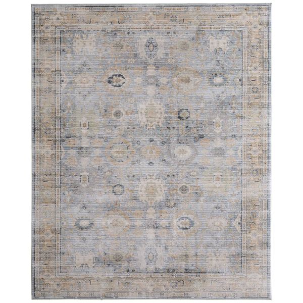 Tapis Augustine 39TZF Feizy, Bleu/Beige