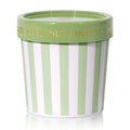Bougie Noix de Coco Santal Capri Bleu, Pot Glace Cafe Artisan