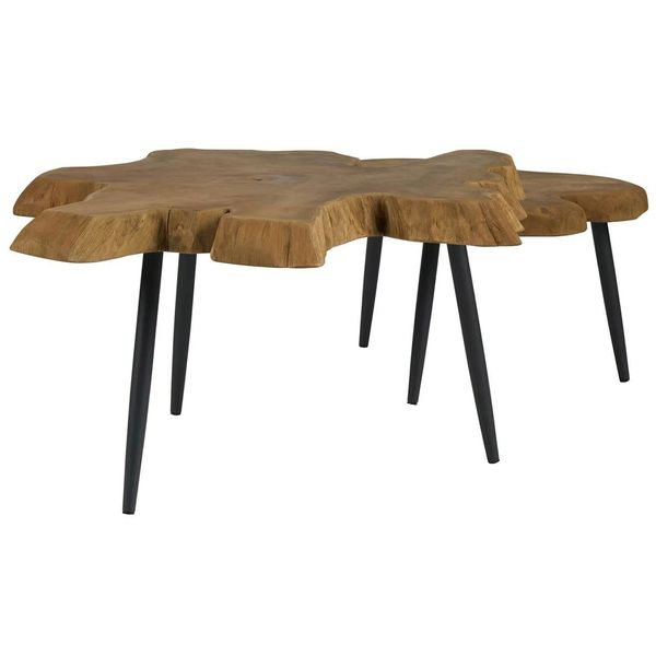 Tables Gigognes Bois Flotte Oasis, Naturel
