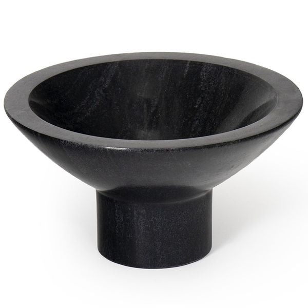 Bol Martini bas en marbre, Noir
